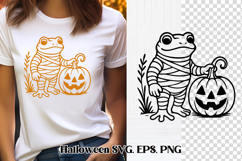 Scary Halloween frog SVG design | Halloween SVG Product Image 1