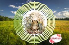 Watercolor Frog | 10&quot; Sublimation Wind Spinner Product Image 1
