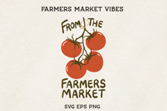 From The Farmers Market Tomato Branch SVG Botanical PNG Product Image 1