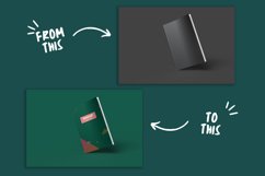 5 x 8 Book standing on edge mockup Product Image 2