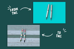 Pen wrap mockup PSD Product Image 2