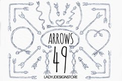 Tribal Arrows Clipart, 49 Arrows ClipArt Set Product Image 1