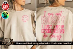 I'm not bossy | Funny T-shirt | SVG, DTF, PNG Product Image 3