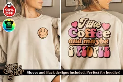 I like Coffee | Funny T-shirt | SVG, DTF, PNG Product Image 2