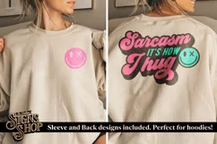 Sarcasm its how I hug | Funny T-shirt | SVG, DTF, PNG Product Image 2