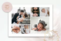 Year In Review Photo Card #008 - Adobe Photoshop Template Product Image 2