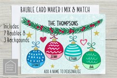 bold Bauble Christmas Card Maker | Mix &amp; Match PNGS