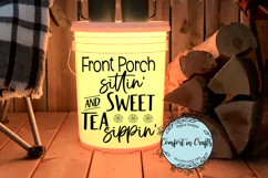Front Porch and Sweet Tea SVG and Sublimation design Product Image 2