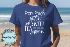 Front Porch and Sweet Tea SVG and Sublimation design Product Image 1