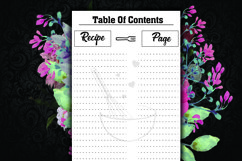 Blank Recipe Book Journal Tracker | KDP interior | Notebook Product Image 3