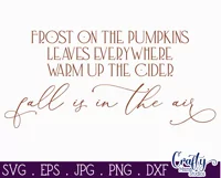 Fall Is In The Air Fall Farmhouse Sign Svg Product Image 2