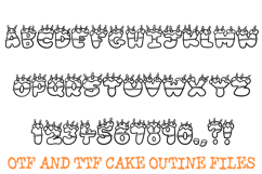 Frosted Birthday Cake Font Bubble Doodle Lettering ABC OTF Product Image 2