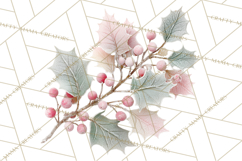 Frosted Florals Clipart PNG, Neutral Winter Botanicals Product Image 3