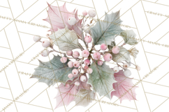 Frosted Florals Clipart PNG, Neutral Winter Botanicals Product Image 4