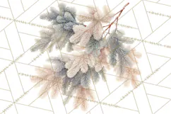 Frosted Florals Clipart PNG, Neutral Winter Botanicals Product Image 4