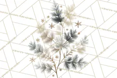 Frosted Florals Clipart PNG, Neutral Winter Botanicals Product Image 4