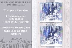 Snowy forest Tumbler design, Christmas skinny Tumbler Product Image 2