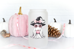 Cute Ghost with Pink Bow, Cute Halloween Ghost PNG Product Image 4