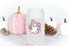 Retro Halloween Ghost png file, Cute Halloween clip art Product Image 5