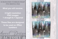 ChristmasTumbler design, wood and glitters Tumbler Product Image 2