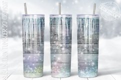 ChristmasTumbler design, wood and glitters Tumbler Product Image 1