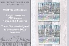 ChristmasTumbler design, wood and glitters Tumbler Product Image 2