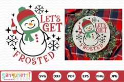 Let's get frosted Snowman Funny Christmas SVG Product Image 2