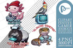 Frostlight Arcade Holiday Crew Sublimation Product Image 1