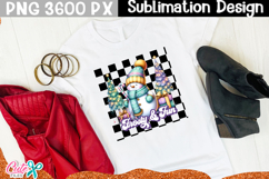 Frosty and Fun  Christmas Sublimation Design