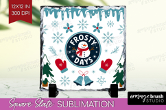 Frosty Days Xmas Slate PNG Christmas Square Slate Product Image 1