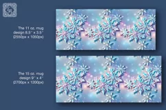 Frozen Beauty / Christmas Vibe mug wrap. 11&15oz Product Image 2