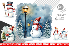 Frosty Friends Clipart Product Image 1