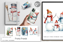 Digital Paper Frosty Friends Product Image 1