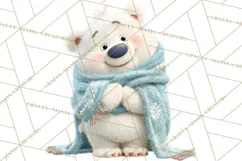 Winter Wonderland Clipart, Winter Animals PNG, & Clip Art Product Image 3