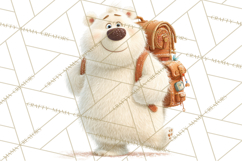 Winter Wonderland Clipart, Winter Animals PNG, & Clip Art Product Image 4