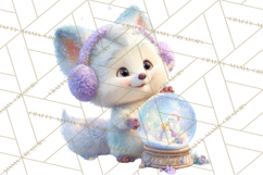 Winter Wonderland Clipart, Winter Animals PNG, & Clip Art Product Image 3