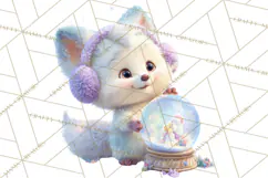 Winter Wonderland Clipart, Winter Animals PNG, & Clip Art Product Image 3