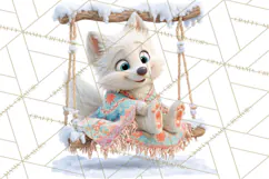 Winter Wonderland Clipart, Winter Animals PNG, & Clip Art Product Image 4