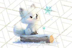 Winter Wonderland Clipart, Winter Animals PNG, & Clip Art Product Image 5