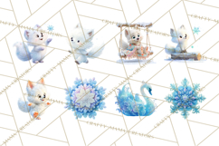 Winter Wonderland Clipart, Winter Animals PNG, & Clip Art Product Image 7