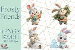 Winter Wonderland Clipart, Winter Animals PNG, & Clip Art Product Image 1