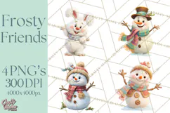 Winter Wonderland Clipart, Winter Animals PNG, & Clip Art Product Image 1