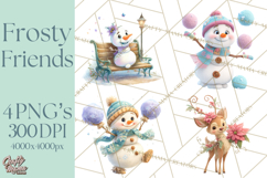 Winter Wonderland Clipart, Winter Animals PNG, & Clip Art Product Image 1