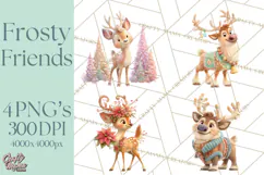 Winter Wonderland Clipart, Winter Animals PNG, & Clip Art Product Image 1