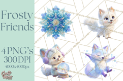 Winter Wonderland Clipart, Winter Animals PNG, & Clip Art Product Image 1