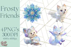 Winter Wonderland Clipart, Winter Animals PNG, & Clip Art Product Image 1