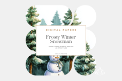Frosty Winter Snowman Backgrounds Product Image 3