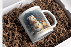 Frosty Winter Snowman Backgrounds Product Image 3