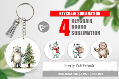 Keychain Frosty Yeti Friends Product Image 1
