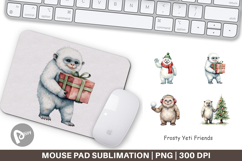 Mouse Pad Frosty Yeti Friends Product Image 1